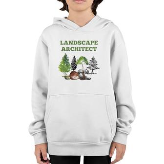 Landscape Architect Lawn Care Landscaping Youth Hoodie | Mazezy