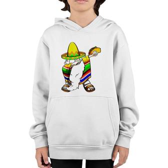 Mexican Dabbing Gnome Cinco De Mayo Poncho Sombrero Taco Youth Hoodie - Seseable