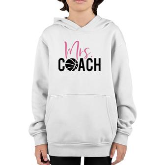 Mrs Basketball Coach For Basketball Coach Wife Youth Hoodie | Mazezy