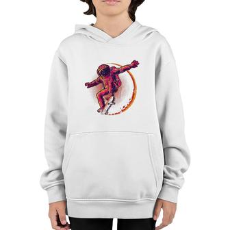 Skateboard Cosmonaut Space Science Gift Funny Astronaut Youth Hoodie | Mazezy