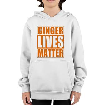 St Patricks Day Ginger Lives Matter Irish Redhead Youth Hoodie | Mazezy