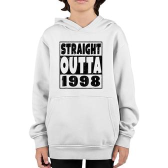Straight Outta 1998 22Nd Birthday For A 22 Years Old Youth Hoodie - Seseable