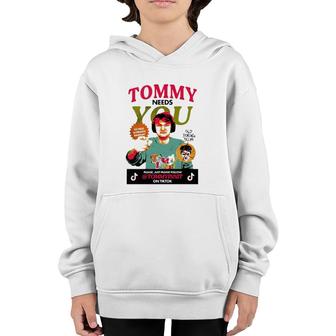 Tommyinnit Needs You Please Just Please Follow Youth Hoodie | Mazezy