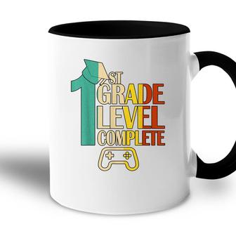 1St Grade Level Complete Video Gamer Graduation Accent Mug - Seseable