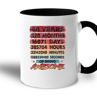 44Th Birthday 44 Years Old Vintage Retro 528 Months Birthday Accent Mug - Seseable