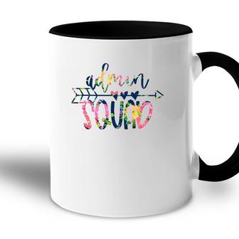 Admin Squad Back To School Matching Group Flowers Accent Mug - Seseable