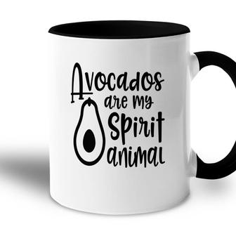 Avocados Are My Spirit Animal Funny Avocado Accent Mug - Seseable