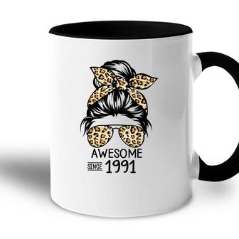 Awesome Since 1991 Vintage 1991 31St Birthday 31 Years Old Accent Mug - Seseable