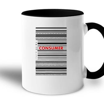 Barcode Consumer Streetwear Fashion Japanese Graphic Tee Accent Mug | Mazezy