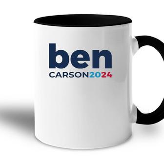 Ben Carson 2024 Carson 2024 President Republican Patriot Accent Mug | Mazezy