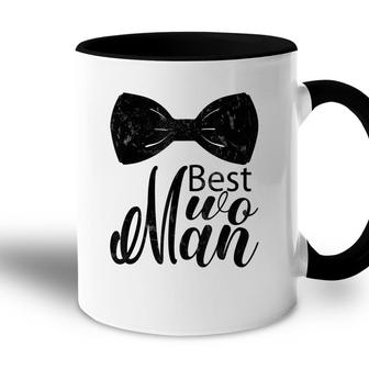 Best Wo Man For Wedding Bachelor Party Best Man Accent Mug - Seseable