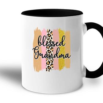 Blessed Grandma Leopard Vintage Mothers Day Accent Mug - Seseable