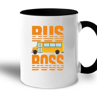 Bus Boss Funny Big Yellow School Bus Driver Accent Mug - Seseable