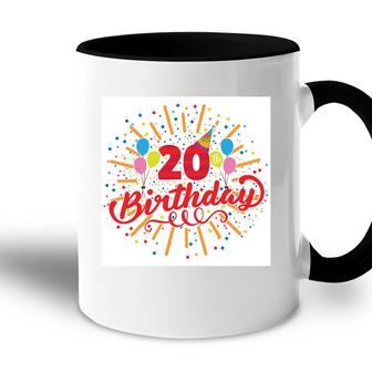Cheers To 20Th Birthday Since 2002 With Many Memories Accent Mug - Seseable