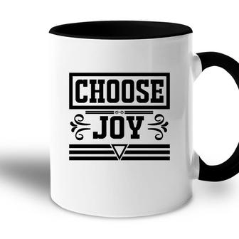 Choose Joy Bible Verse Black Graphic Great Christian Accent Mug - Seseable