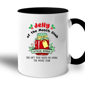 Christmas Jelly Of The Month Club Official Member Accent Mug | Mazezy