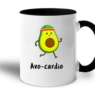 Cinco De Mayo Avo Cardio Funny Workout Jogging Running Pun Accent Mug - Seseable