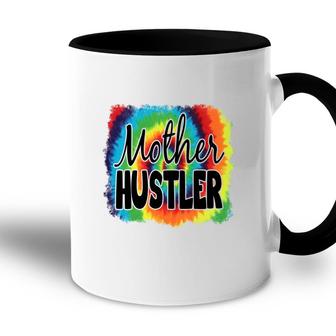Color Mother Hustler Vintage Mothers Day Accent Mug - Seseable