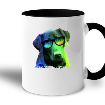 Colorful Dog Retriever Labrador Pet Lovers Gift Accent Mug - Seseable