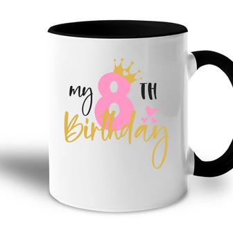 Congratuations My 8Th Birthday With Memorable Memories Accent Mug - Seseable