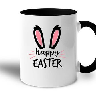 Cute Bunny Design For Sunday School Or Egg Hunt Happy Easter Accent Mug | Mazezy