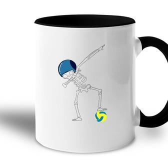 Dabbing Skeleton Water Polo Player Sports Athlete Gift Accent Mug | Mazezy