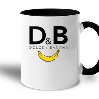 Dolce & Banana Funny Fashion Bananas Gift For Vegan Accent Mug | Mazezy