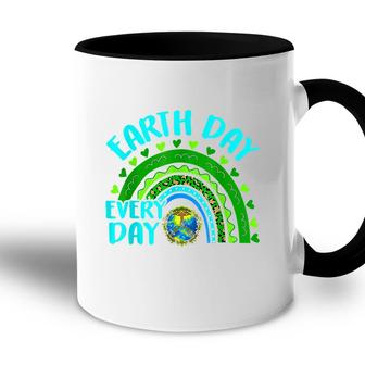 Earth Day Everyday Rainbow Love World Earth Day Anniversary Accent Mug - Seseable