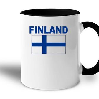 Finland Flag Cool Finnish Suomi Flags Gift Top Tee Accent Mug | Mazezy