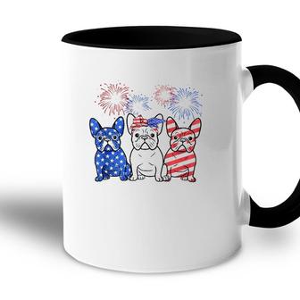 French Bulldog American Flag 4Th Of July Independence Days Accent Mug - Seseable