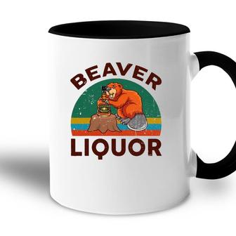 Funny Beaver Liquor For Liqueur Beer Drinking Lover Accent Mug | Mazezy