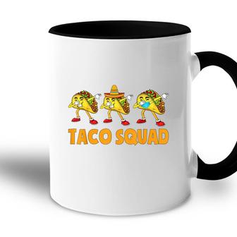 Funny Taco Squad Cute Mexican Food Tacos Lover Kids Accent Mug - Seseable