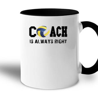 Funny Volleyball Coach Gifts Gift For Volleyball Coach Accent Mug | Mazezy