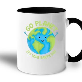 Go Planet Its Your Birthday Kawaii Cute Earth Day Boys Girls Accent Mug - Seseable