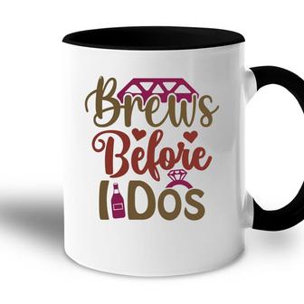 Groom Bachelor Party Brews Before I Dos Accent Mug - Seseable