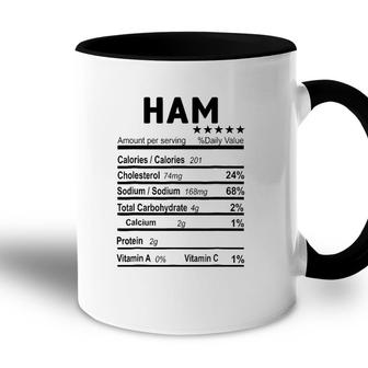 Ham Nutrition Facts 2021 Thanksgiving Christmas Food Gift Accent Mug - Seseable