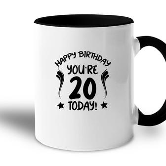 Happy 20Th Birthday You Are Twenty Years Old Since 2002 Accent Mug - Seseable