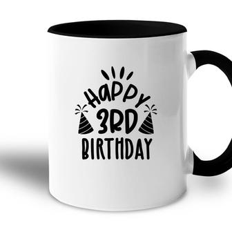 Happy 3Rd Birthday With Many Memorable Memories Accent Mug - Seseable