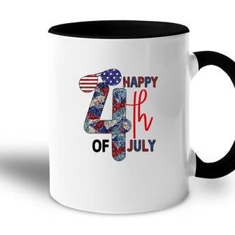 Happy 4Th Of July Vintage Graphic July Independence Day 2022 Accent Mug - Seseable