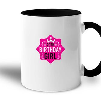 Happy Beautiful 20Th Birthday Girl With Many Good Wishes Since I Was Born In 2002 Accent Mug - Seseable