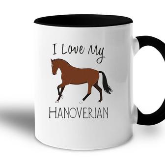 I Love My Hanoverian Horse Lover Tee Accent Mug | Mazezy
