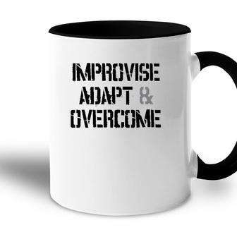 Improvise Adapt And Overcome Man Vs Wild Accent Mug | Mazezy