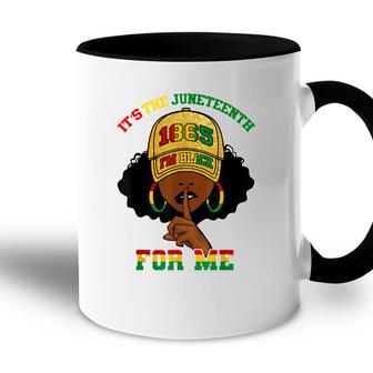 Its The Juneteenth For Me Free-Ish Since 1865 Independence Accent Mug - Seseable