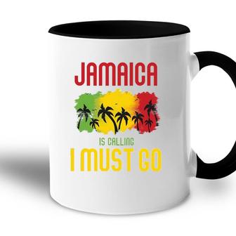 Jamaica Is Calling I Must Go Vacation Holiday Caribbean Accent Mug | Mazezy