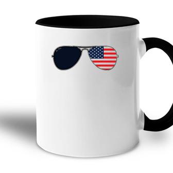 Joe Biden Aviator American Flag Sunglasses Patriotic Accent Mug - Seseable