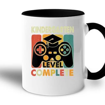 Kids Kids Kindergarten Level Complete Graduation Gamer Boys Accent Mug - Seseable