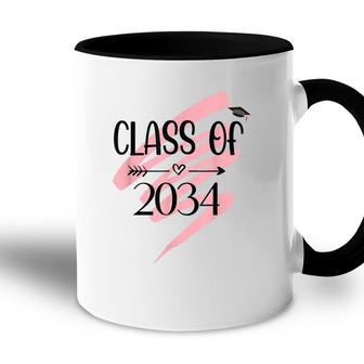 Kindergarten Class Of 2034 Grow With Me White Accent Mug - Seseable
