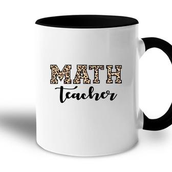 Leopard Math Teacher Funny Awesome Cool Decoration Accent Mug - Seseable