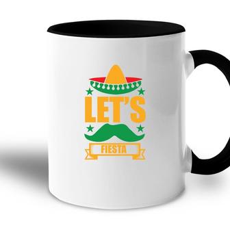 Lets Fiesta Banner Decoration Gift For Human Accent Mug - Seseable