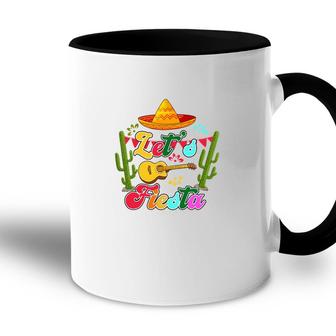 Lets Fiesta Colorful Decoration Gift For Human Guitar Accent Mug - Seseable